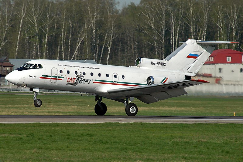 File:Yakovlev Yak-40, Bugulma Air Enterprise AN1489520.jpg