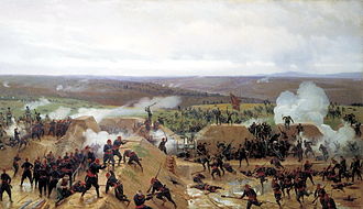Capturing of the Ottoman Turkish redoubt during the Siege of Plevna (1877) Zahvat grivickogo reduta.jpg