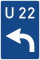 Zeichen 464 Bedarfsumleitung (links)