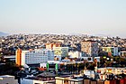 Geziech op Zona Río, e distrik mèt väöl hotels en flatgebouwe in Tijuana.