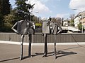 "Gespräch" (1969-1973) von Kurt Laurenz Metzler, Kreuzung Bleicherweg/Tunnelstrasse