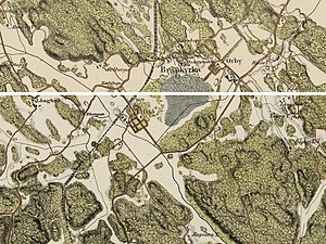 Gården på Topografiska corpsens karta 1860-talet