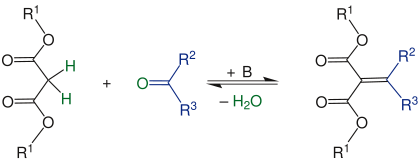 Overview of Knoevenagel reaction V2.svg