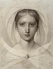 Голова Мадонны. Втор. пол. 1830-х — 1840-е. Эрмитаж