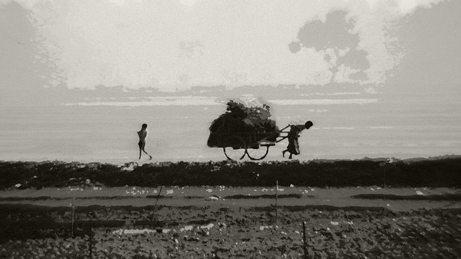 Life goes on, no matter how heavy the load is... And always there is someone waiting for you. (This picture is taken in Lalmonirhat, Bangladesh)