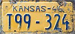 Tahun 1946 Kansas lisensi plate.jpeg