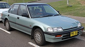 1989 Honda Civic GL седаны (алдыңғы) .jpg