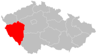 Плзеньскі край на мапе