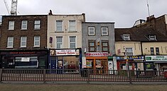 Georgian shops, nos. 108-112 2017-Woolwich High Street 01.jpg