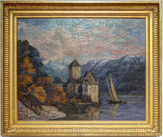 Le château de Chillon, par Gustave Courbet.