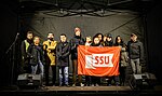 Stockholms läns SSU-distrikt anordnade en manifestation på Medborgarplatsen den 29 oktober 2015, med anledning av skolattacken i Trollhättan.