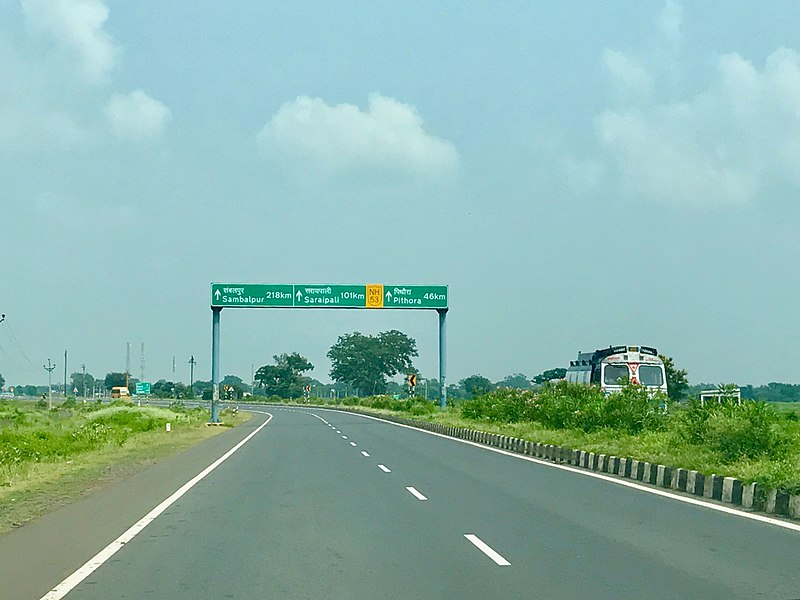 File:4 lane roads network highways NH 53 and NH 6 in Chhattisgarh India.jpg