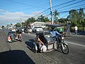 À Lubao, comme dans d'autres régions des Philippines, les taxi side-cars sont un moyen populaire de se déplacer (2017)