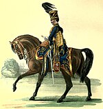 Uniform of the 7th Hussars, c. 1840 7th Queen's Own Hussars uniform.jpg