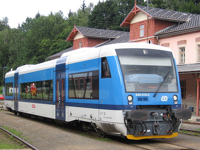The RegioSpider modern railcar.