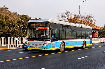 Route 103 is one of the 20 trolleybus routes in Beijing