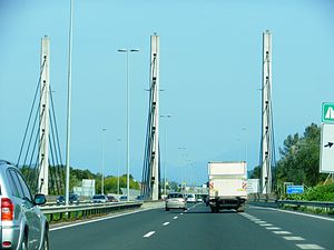 Autobahnbrücke Ljubljana-Moste (A1) Most čez Ljubljanico na avtocesti A1