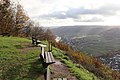 Blick vom Abschnittswall Erdener Burgberg Richtung Südostenmoselabwärts