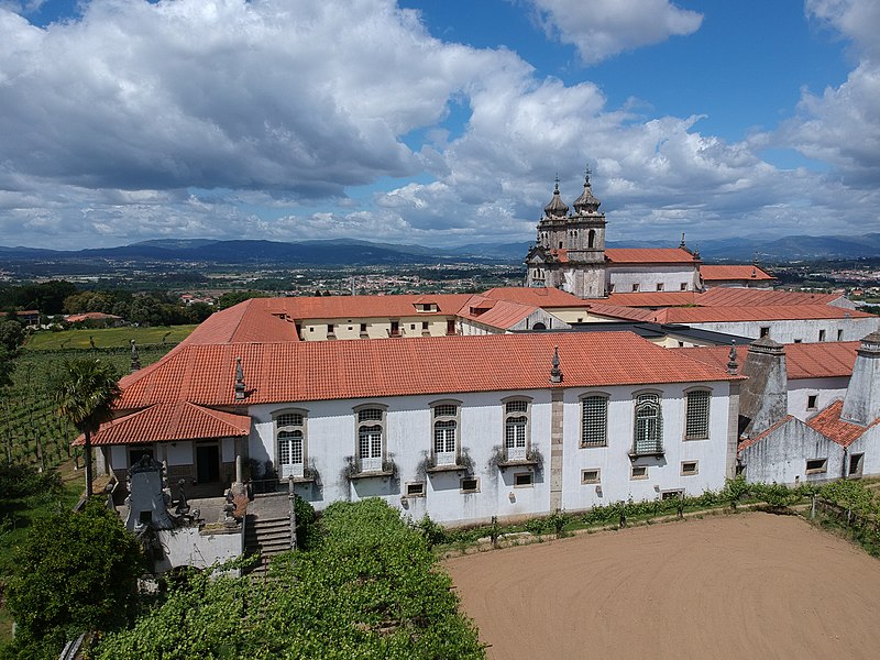 File:Aerial photograph of Mosteiro de Tibães 2019 (28).jpg