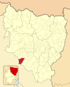 Ubicación del municipio en el mapa de la provincia