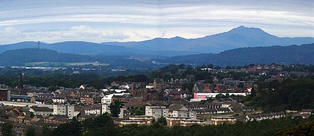 Alloa from Clackmannan Tower