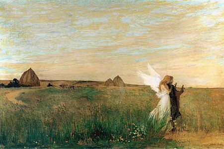 Hésiode inspiré par la muse (vers 1900), musée d'Art du comté de Los Angeles.