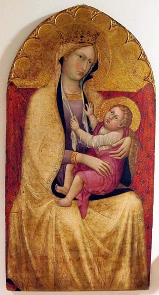 File:Andrea di bartolo di fredi, madonna col bambino, 1390-1400 ca., da s. pietro a ovile.JPG