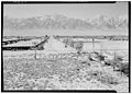 Ansel Adams Manzanar - Manzanar from Guard Tower, view west (Sierra Nevad - LOC ppprs-00200.jpg