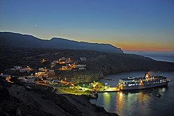 Antikythera's harbour Potamos