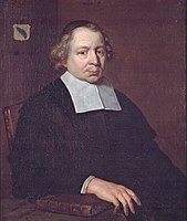 Portrait of Anthony Hulsius (1615-1685) 1675. oil on canvas medium QS:P186,Q296955;P186,Q12321255,P518,Q861259 . 81 × 68 cm (31.8 × 26.7 in). Leiden, Museum De Lakenhal.