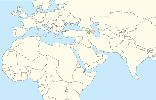 File:Armenia and Azerbaijan locator map.png - Wikimedia ...