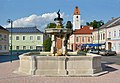 * Nomination Fountain in Aspang-Markt, in the background the parish church Saint Florian, Lower Austria --P e z i 14:53, 26 July 2014 (UTC) * Promotion Good quality. --Poco a poco 15:00, 26 July 2014 (UTC)