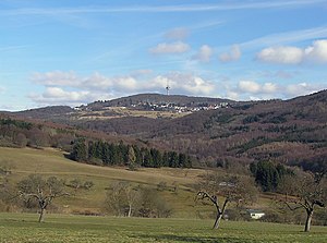 Atzelberg with telecommunications tower