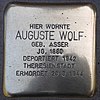 Auguste Wolf - Lorenzengasse 2 (Hamburg-Winterhude). Stolperstein.nnw.jpg