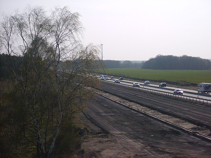 File:Ausbau der A9 bei Zieko-Coswig - Richtung Leipzig (2003-04) - panoramio.jpg