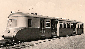 Historische Aufnahme eines Triebwagens der Reihe 608