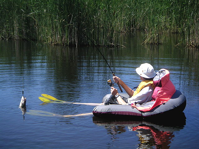 Customized small inflatable fishing boat with motor float tube