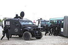 Armored vehicles of the French Research and Intervention Brigade BRI-PP6 Domenjod 130618.jpg