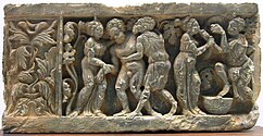 Bacanal, arte greco-budista de Gandhara, siglos I-II.