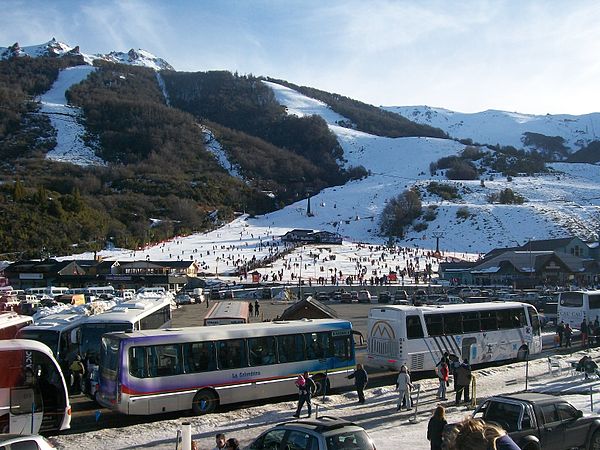 Alpine ski slopes in San Carlos de Bariloche (Argentina)