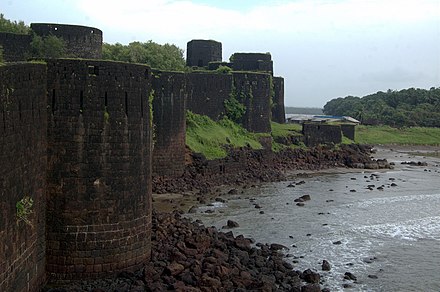 Bastions of Vijaydurg fort