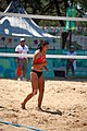 Deutsch: Beachvolleyball bei den Olympischen Jugendspielen 2018; Tag 8, 14. Oktober 2018; Mädchen, Achtelfinale – USA-Peru 2:0 (21–19/21–12) English: Beach volleyball at the 2018 Summer Youth Olympics at 14 October 2018 – Girls Round of 16 – USA-Peru 2:0 (21–19/21–12)