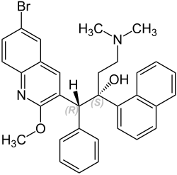 Fórmula estructural de bedaquilina