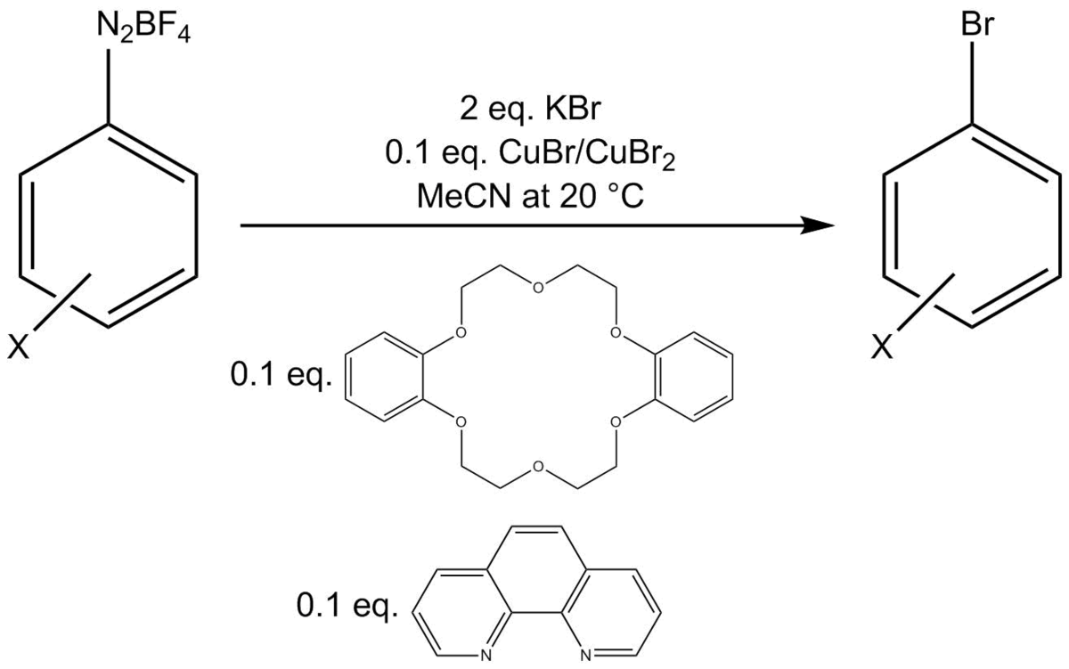 Cubr2 ca oh 2. Фенантролин лиганд. Реакция Зандмейера. Фенантролин и медь реакция. Получение фторбензола.