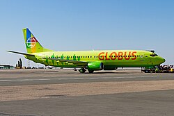 Boeing 737-400 der Globus Airlines