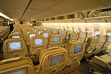 Previous Economy Class seats on an Etihad Boeing 777-300ER in 2006