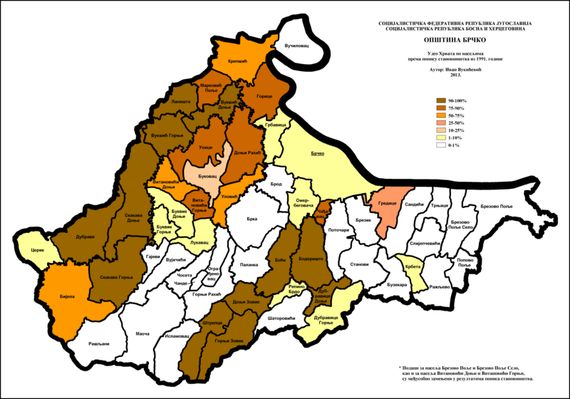 File:Brcko - Udeo Hrvata po naseljima 1991.png