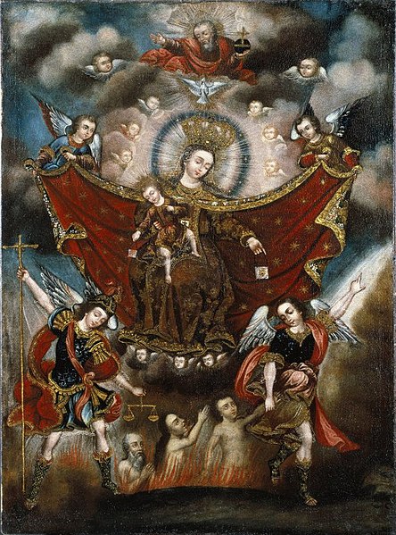 File:Brooklyn Museum - Virgin of Carmel Saving Souls in Purgatory - Circle of Diego Quispe Tito - overall.jpg