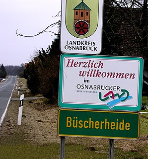 Osnabrück Land region in southwest Lower Saxony in Germany