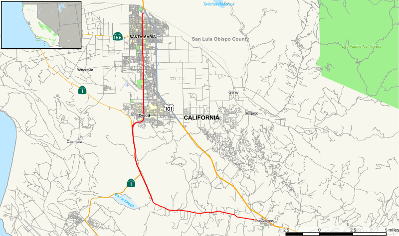 File:California State Route 135 Map.svg
